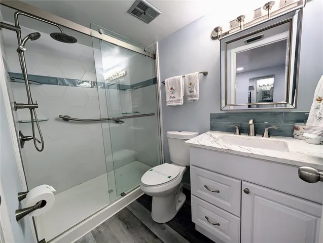 Master bathroom upgrades thruout, including overhead rainshower.
