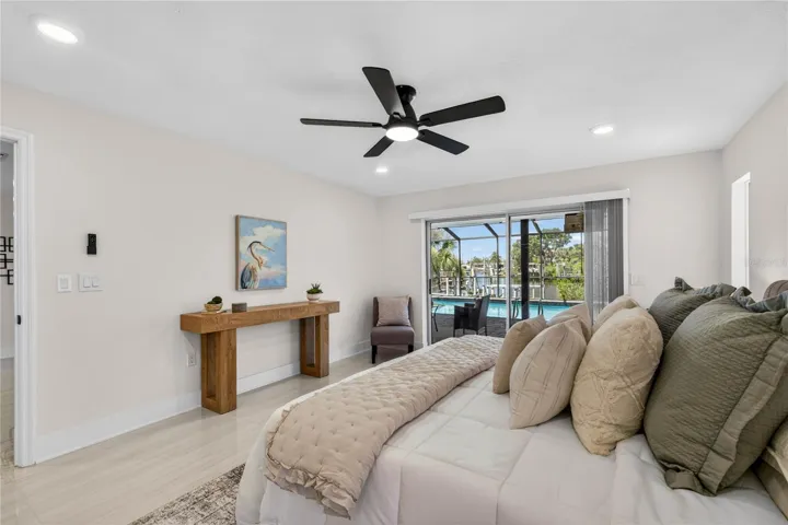 Primary Bedroom with pool access