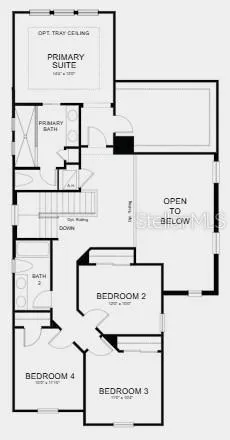 Second Floor Plan - Additional Highlights Include: stainless steel vault apron front kitchen sink, kitchen pendant light package, and prewire for wall mount TV