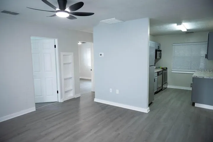 Family room open to Kitchen