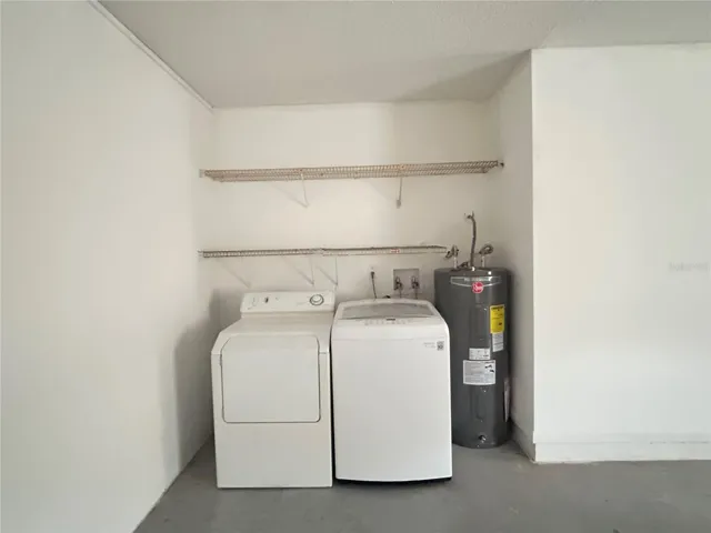 laundry in garage