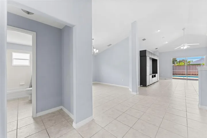 Standing by the front door