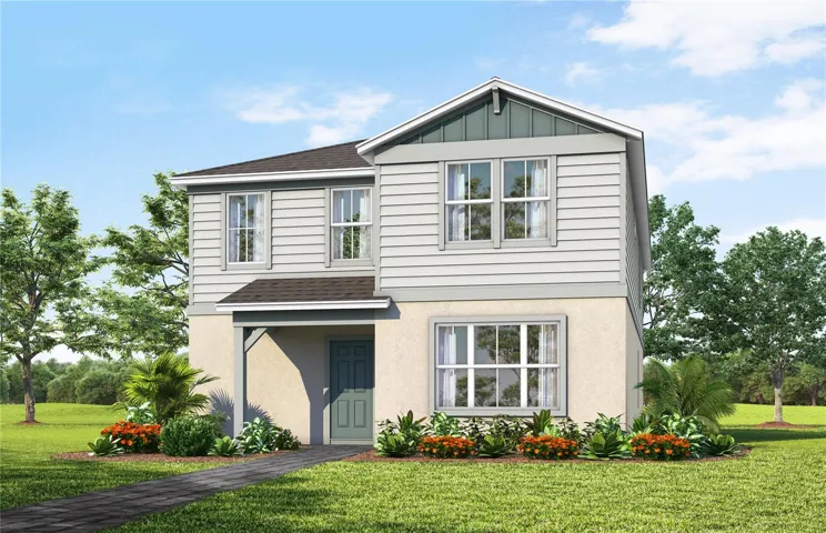 Exterior Design. Artistic rendering for this new construction home. Pictures are for illustrative purposes only. Elevations, colors and options may vary.