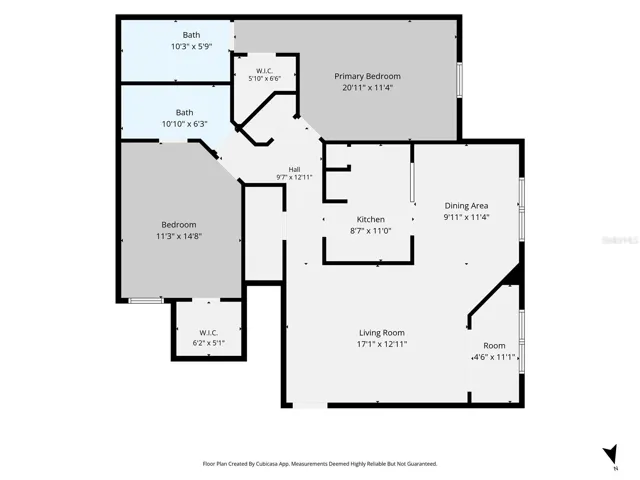 Floor plan with dimensions