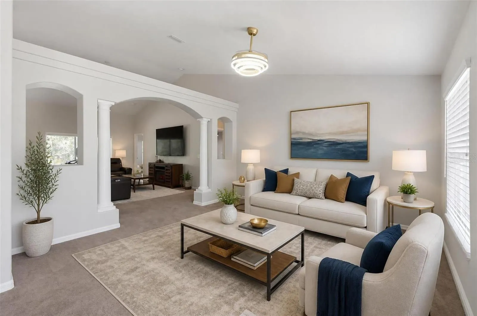 VIRTUALLY STAGEDLiving room
