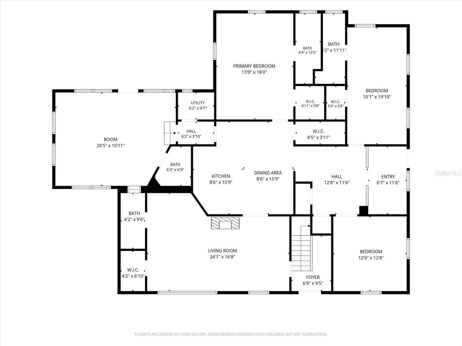 Downstairs floor plan