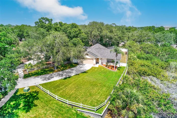 Aerial view of home