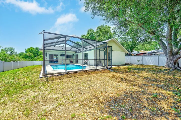 View of back yard