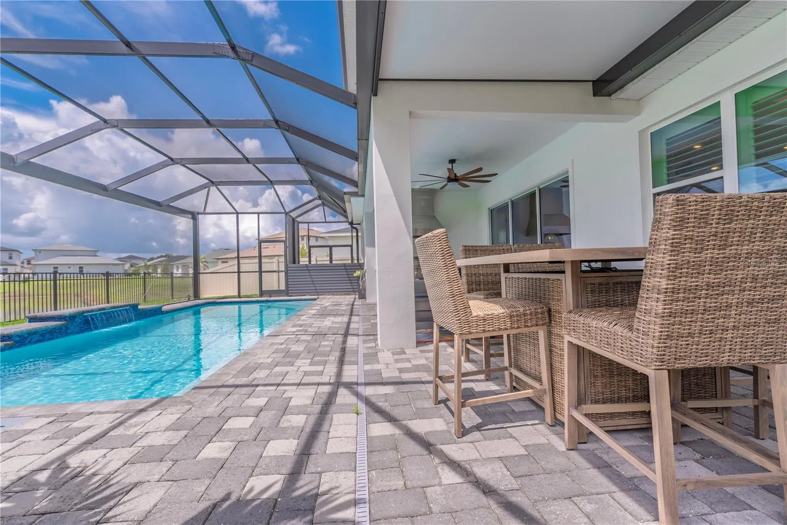 Pool lanai.
