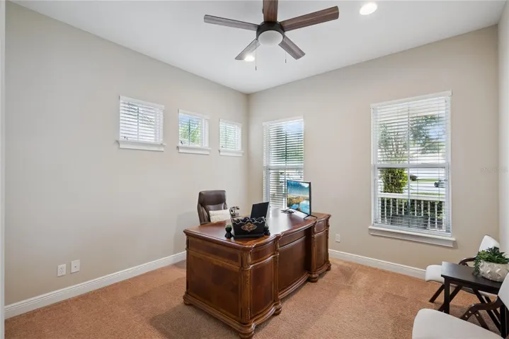 5th Bedroom with a closet. Can be an office or playroom.