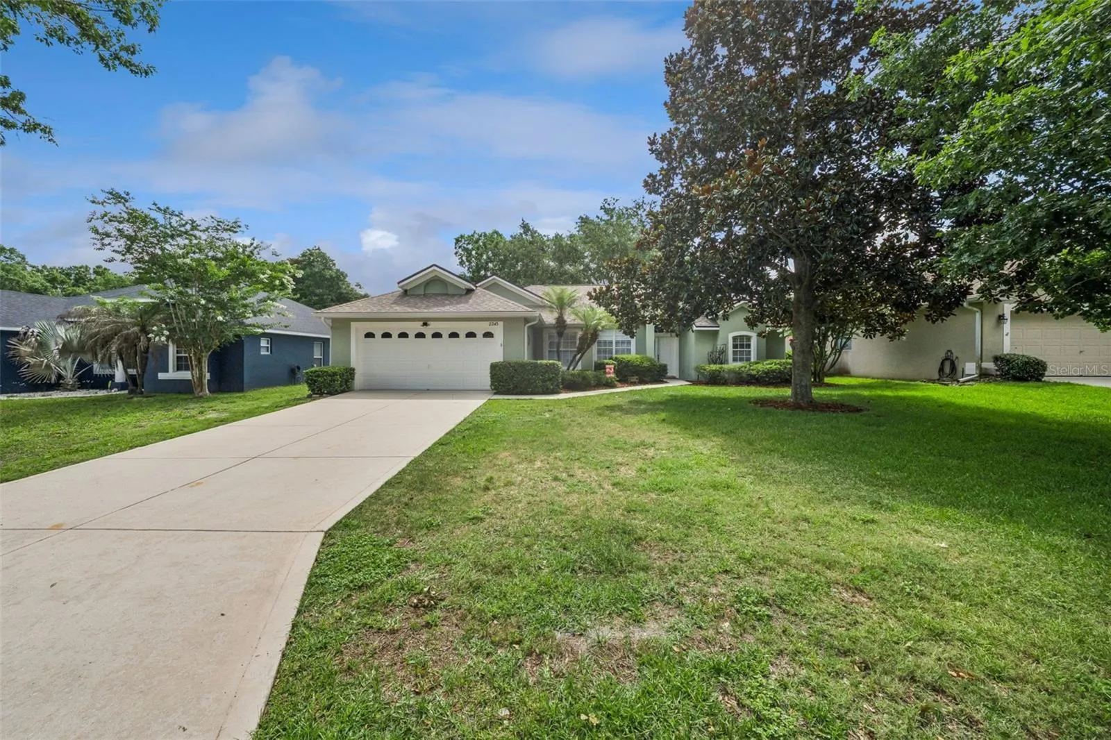 Front from right side of driveway