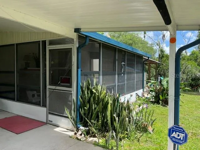 Covered area - security system stays - just need to set up service