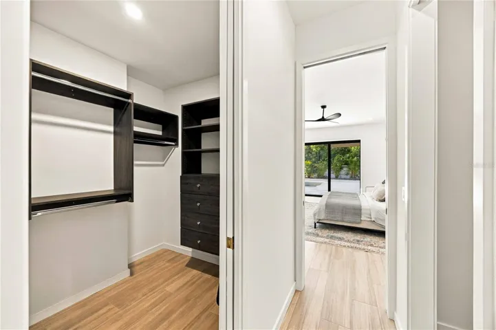 Primary Walk-In Closety with Built-ins