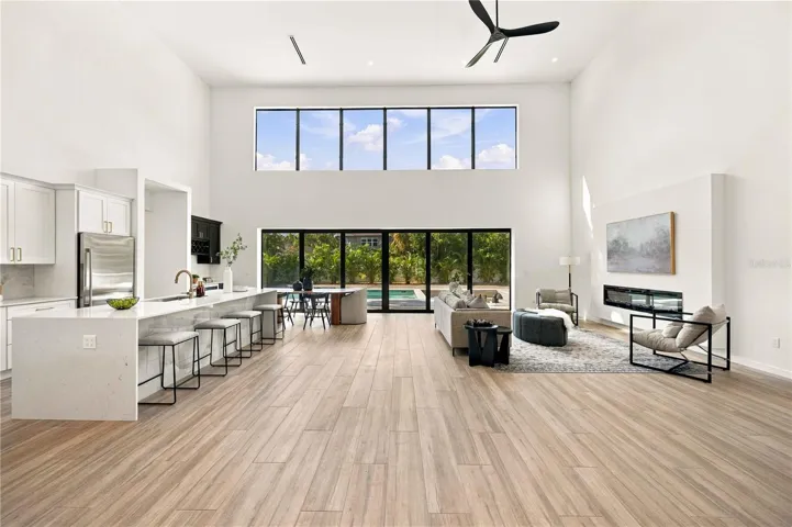 Expansive open floor plan