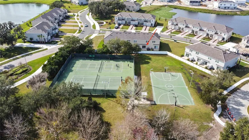 Home backs up to the Basketball court and Tennis courts.