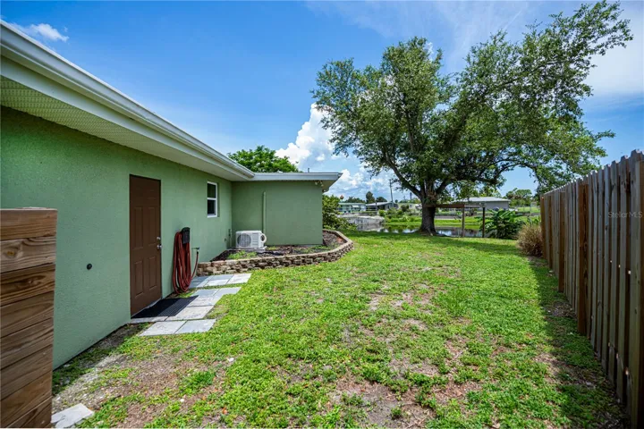 Fenced Backyard Offers Privacy