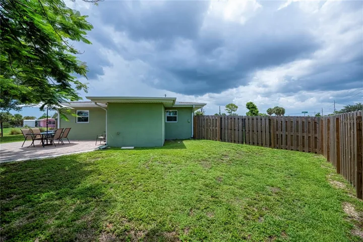 Fenced Backyard Offers Privacy