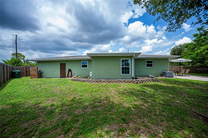 Fenced Backyard Offers Privacy