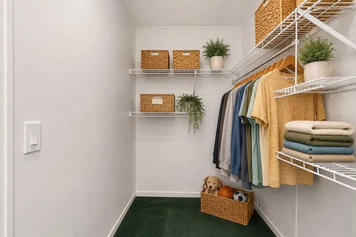 Virtually staged closet 3
