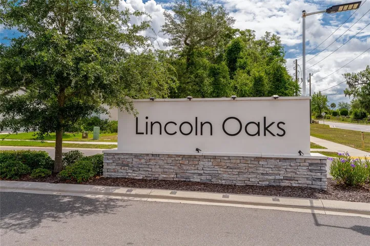 The stone-accented community monument sign for 