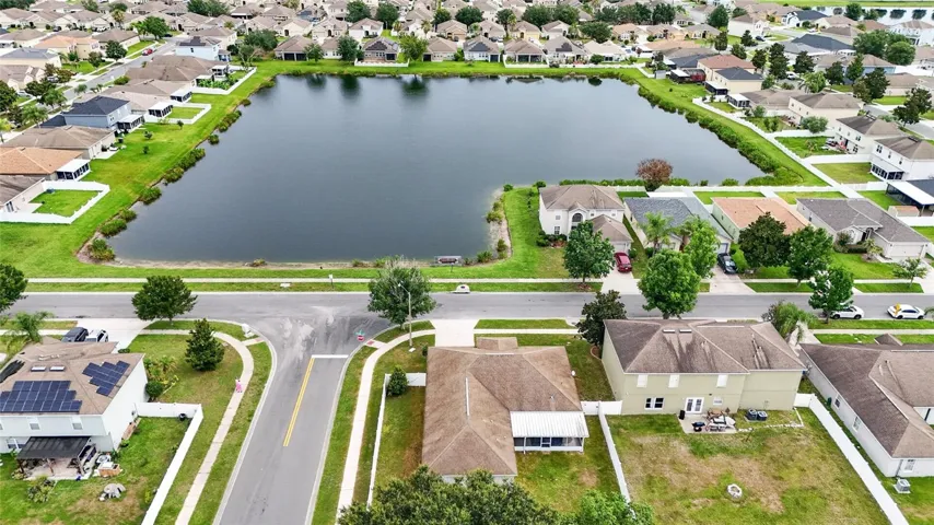 Aerial View of Lake from House
