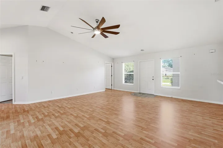 Expansive Living Space with Vaulted Ceilings.