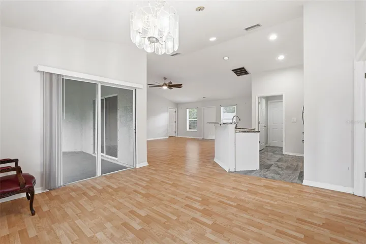 Dining Area with Lanai Access.