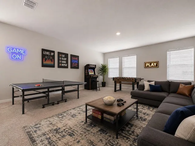 Upstairs Loft- virtually staged