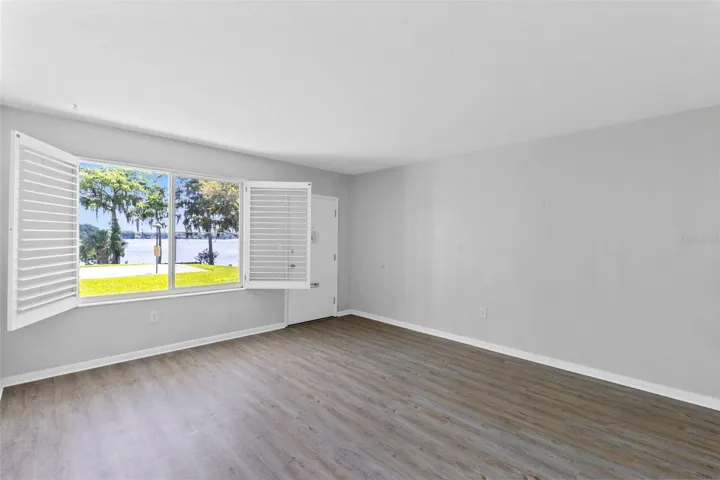 Huge window with Plantation Shudders
