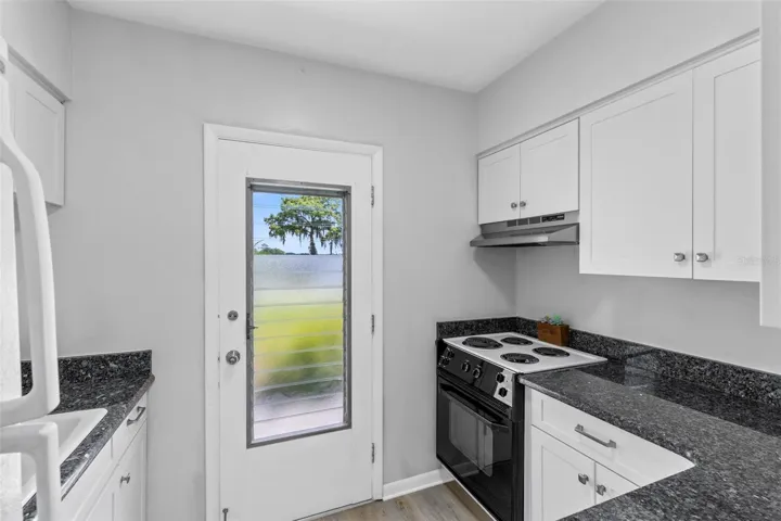 Lots of natural light in the kitchen too