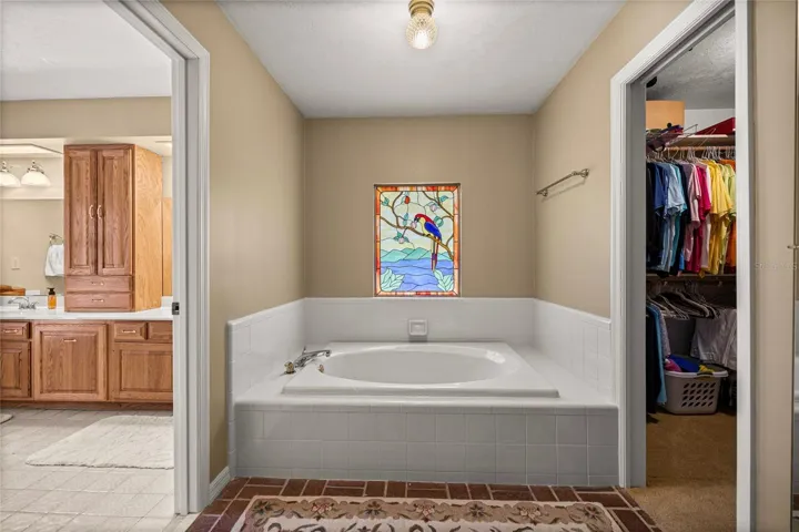 Soaker Tub in Primary Bedroom