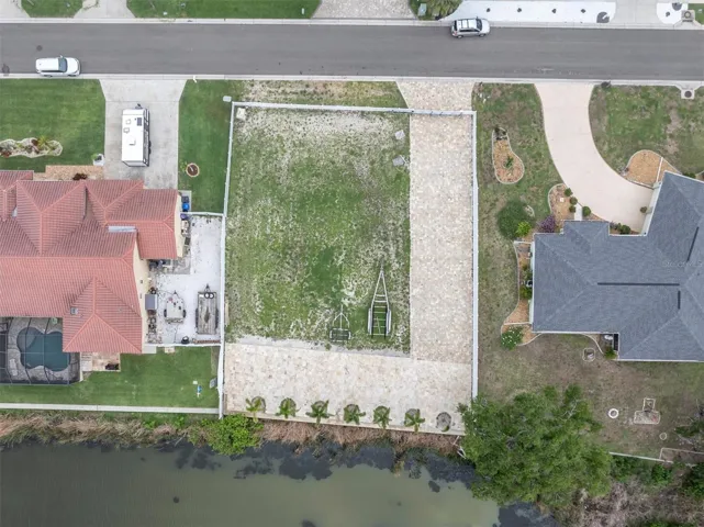 Aerial vacant lot