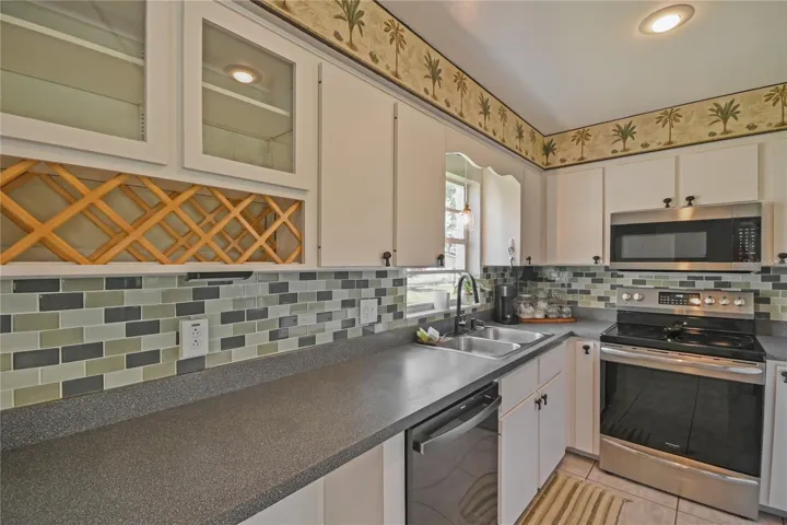 Kitchen with stainless appliances