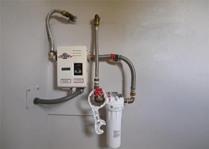 Energy efficient tankless water heater.