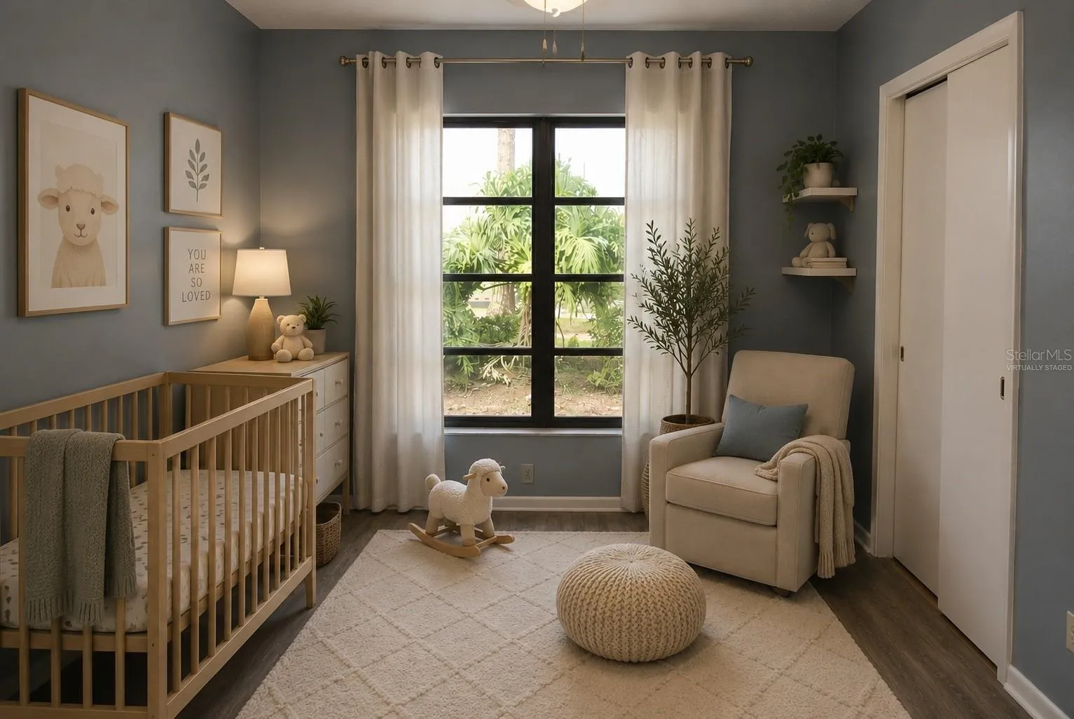 Virtually Staged Bedroom