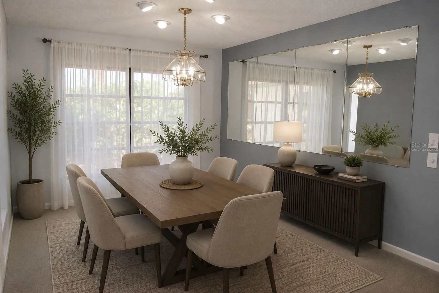 Virtually Staged Dining Room