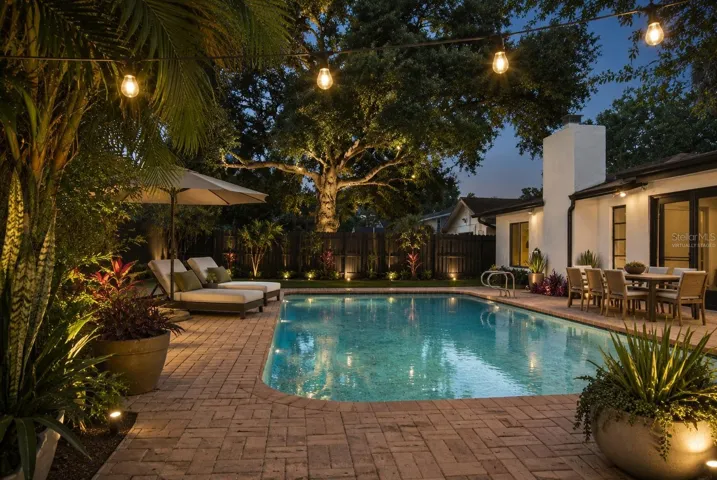 Virtually Staged Backyard