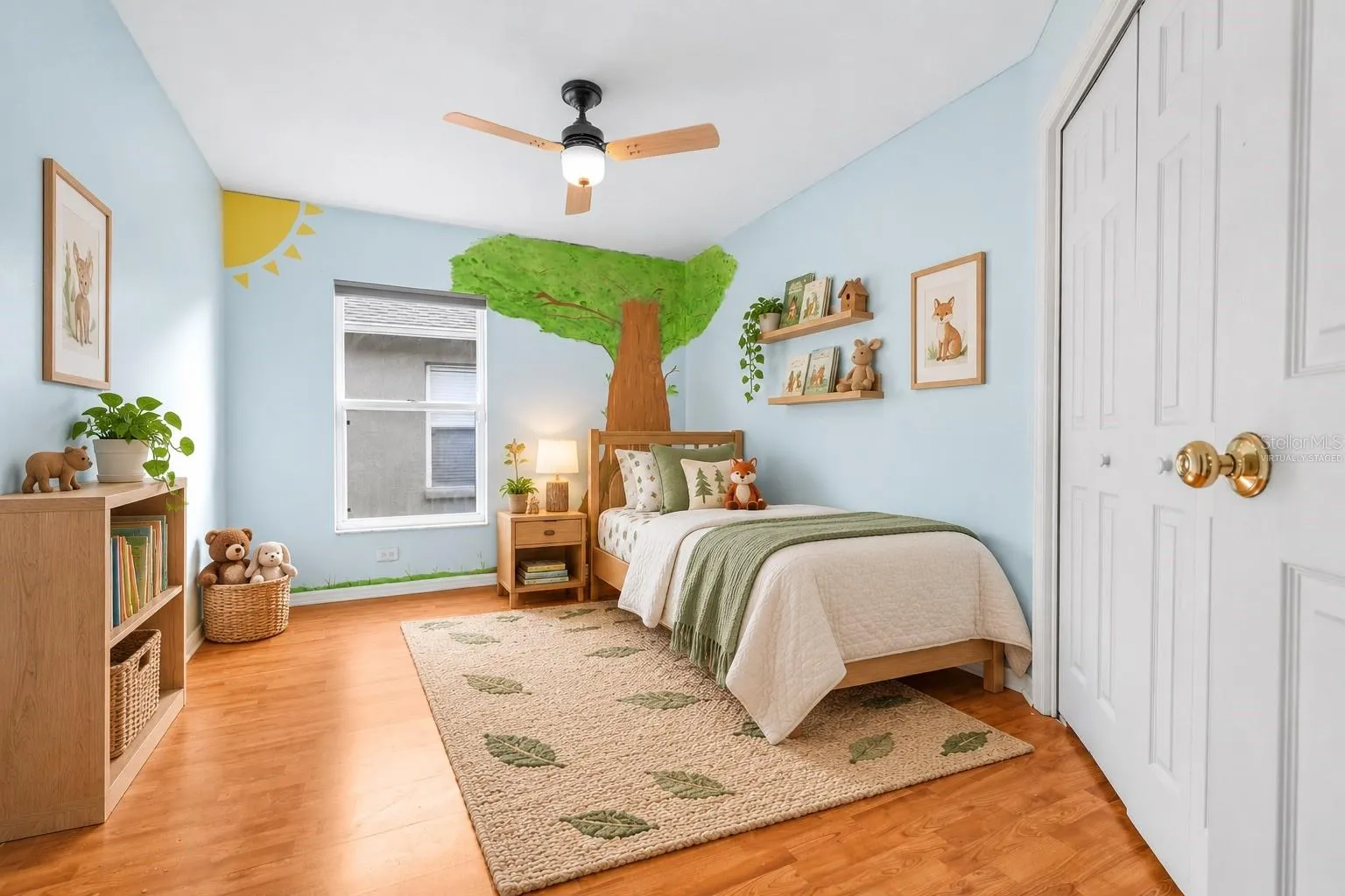 Virtually Staged Bedroom 4 10x12