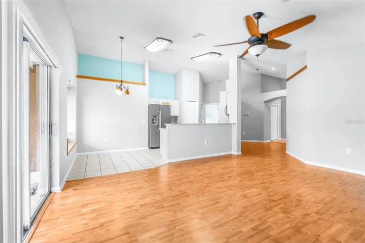 Living Room overlooking the kitchen
