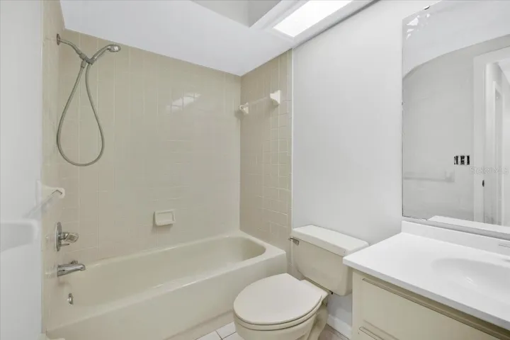 The front full bathroom by the front bedroom