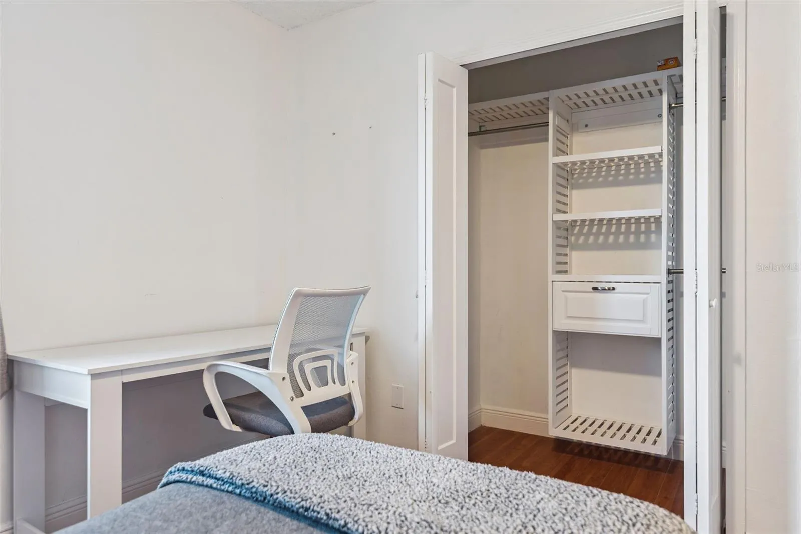 Bedroom 2 with Custom Built-In Closet
