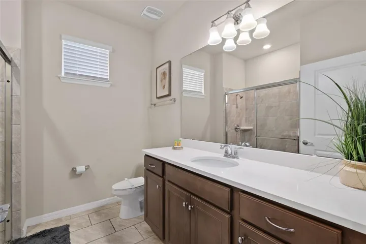 bathroom 2 downstairs and outside of bedroom 2