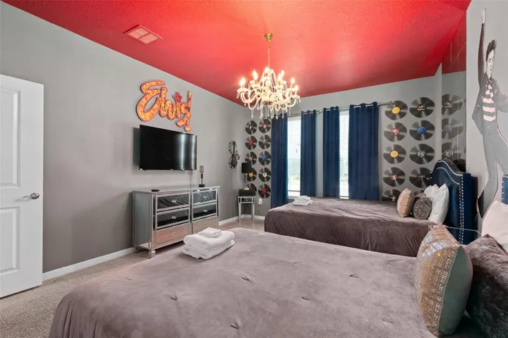 bedroom 2-rock and roll themed room 1st floor