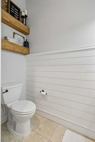 Hall 1/2 Bath with Shiplap