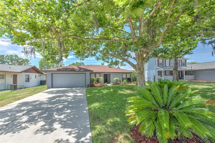Extended front driveway