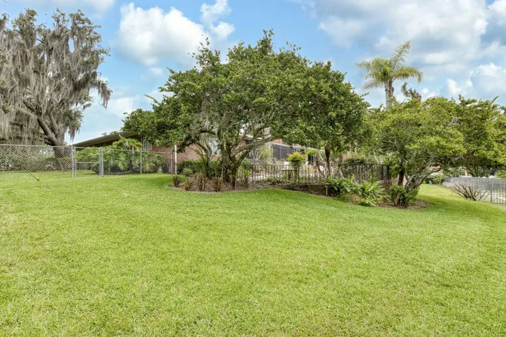 Rear Yard area fenced in