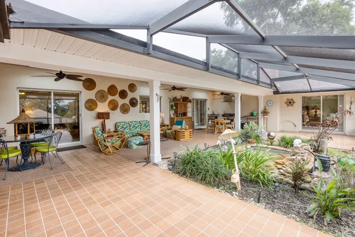 Covered and Screened Lanai