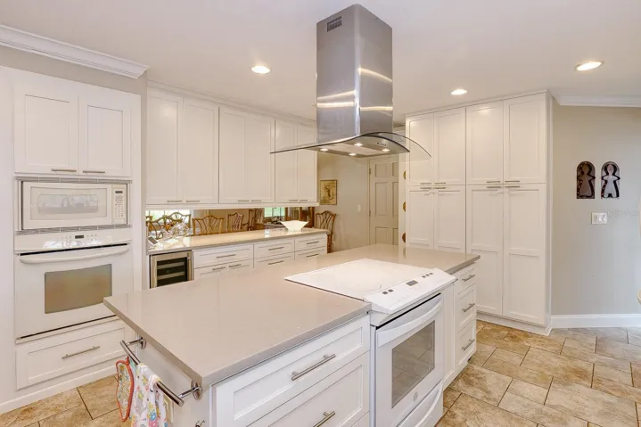 Kitchen with Pass Through into Dining to left