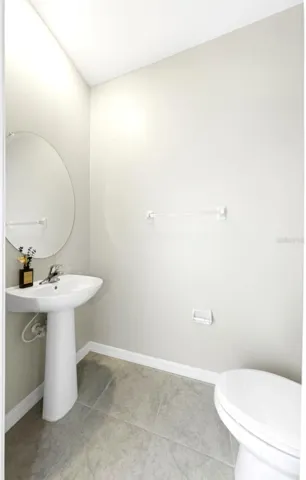 First flood powder room
