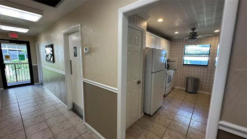 Pool Baths, Kitchen for events.